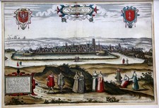 Danzig (Polen): Kupferstich aus Städtebuch Braun/Hogenberg 1575