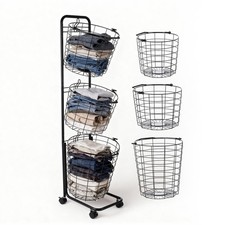 Wäschekorb Wäschewagen mit