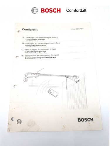 Bosch comfortlift montage und - bosch,