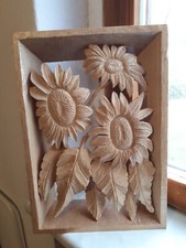 Holzbild, handgeschnitzt inc