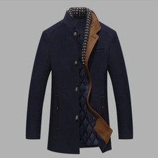 Herren Wintermantel XL Marineblau neu