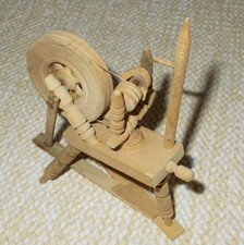 Alte Deko Miniatur Spinnrad