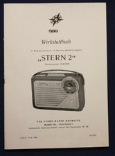 Orig. Prospekt RFT Werkstattbuch "Stern 2" 1961 Radio Rochlitz Technik sf