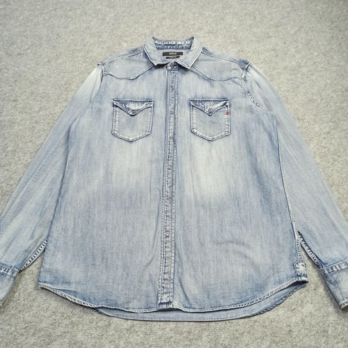 Replay herren denim shirt - herren,