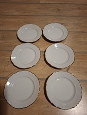 Mitterteich Bavaria Porzellan 6 Teller Kaffee Kuchen Teller  Frühstücksteller