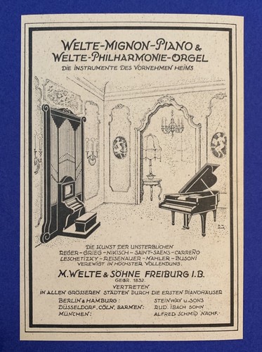1925 welte mignon piano - 1925, &