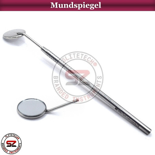 Zahnarzt mundspiegel griff mit - zahnarzt,