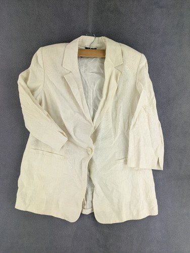 Leinen blazer ein knopf made - knopf,