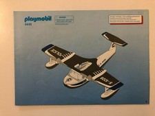 Playmobil NUR Bauplan Bauanleitung 4445 Beschreibung für Polizei Flugzeug #M446