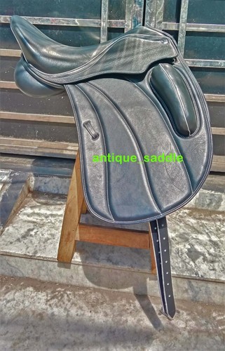 Leder dressur mono klappsattel - leder,