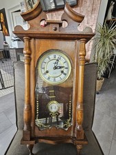 Wanduhr Regulator Holz, mit