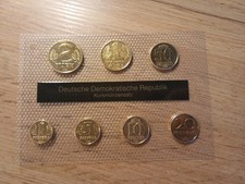 DDR Kursmünzensatz Vergoldet