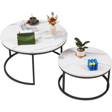 Couchtisch Set rund Marmor