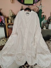 Lagenlook leichter Mantel weiß