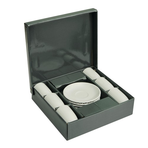 Espresso tassen set 6er weiß - espresso,