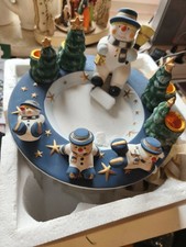 Weihnachtsteller Schneemann