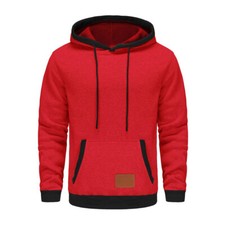 Herren Kapuzenpullover Langarm Hoodie Pullover Kapuze Sweatshirt Hoody Sportswea