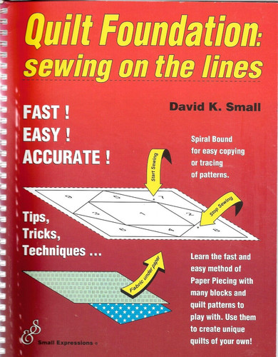 Book quilt foundation - book, sewing
