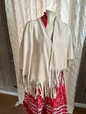 Marccain Cape Umhang Alcantara Leder Beige