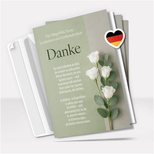 Trauer danksagungskarten - trauer,
