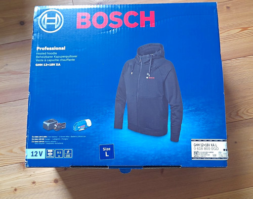 Bosch beheizbarer hoodie jacke - bosch,