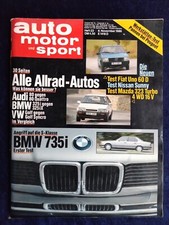 AMS 23/1986 BMW 7er E 32, 735i, VW Golf 2 GTI, Polo G40, Mazda 323 Turbo