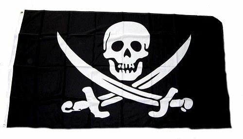 Fahne flagge pirat mit säbel - flagge,