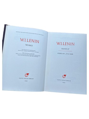 Lenin werke band hardcover - lenin, 27