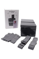 MENU Buchstütze Schwarz Kunststoff Stoff Modern Skandinavisch 14cm 2cm