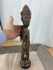 Afrika Holz Figur Frau Senufo Holzfigur antik Elfenbein Küste Deble 52 cm