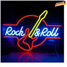 Gitarre Rock&Roll Neon Schild