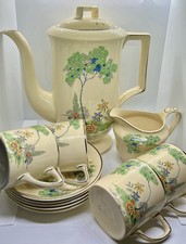 Schönes Johnson Brothers Art Deco Kaffeeservice