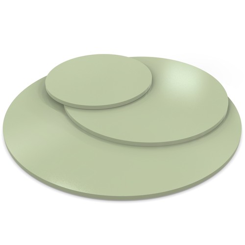 Tischplatte rund 19mm - , dekor