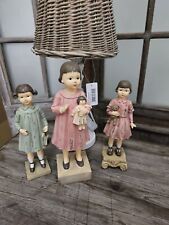 Nostalgische Deko Figur ♥ Mädchen* Mintgrün* Rosa* Puppe Teddy♥ in Varianten