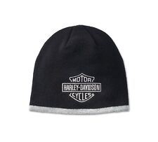 Harley-Davidson Bar & Shield Knit Beanie Black Beauty Mütze Strickmütze Schwarz