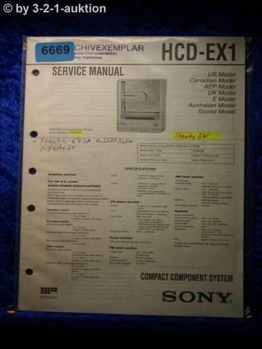 Sony service manual - sony, hcd