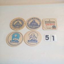 5 Stück versch. Bierdeckel