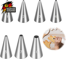 Edelstahl Spritztüllen Set 7