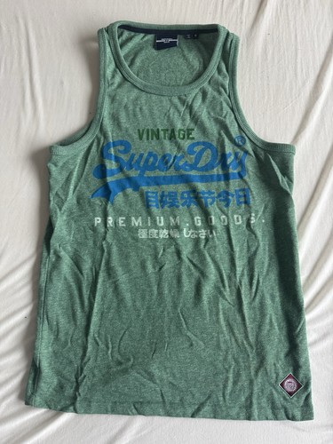 Superdry herren tank - tank, grün