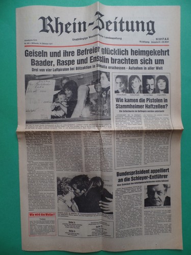 Tageszeitung 1977 raf - 1977,