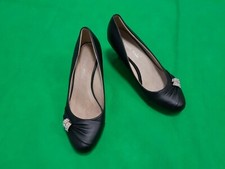 Damen Pumps Größe 38 Glitzer Brosche schwarz