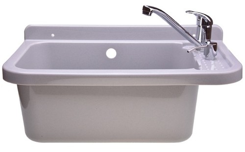 Set ausgussbecken grau - set,