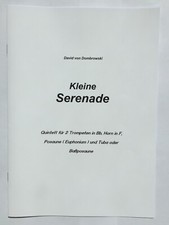 Musiknoten, Quintett für 2 Trompeten, Horn in F, Posaune und Tuba