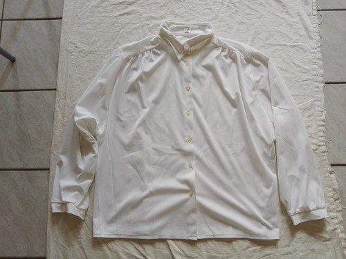 Bluse vintage 80er - 80er, weiß