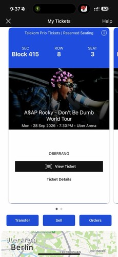 Asap rocky tickets berlin - tickets, in