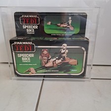 Star Wars Vintage Speederbike Kenner 1983 in Box u. Acryl Case