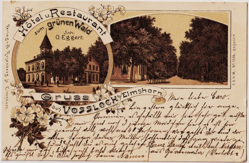 Postkarte 1900 gruss - 1900,