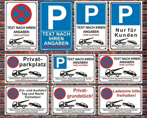 Parkplatz schilder parkverbot - parkplatz,