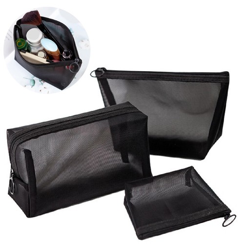 Kosmetik tasche schwarz netz - tasche,