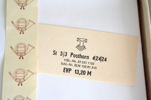 Ddr briefpapier ganze - ganze, box